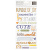 American Crafts Hello Little Boy Thickers Stickers 136/Pkg Phrases