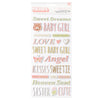 American Crafts Hello Little Girl Thickers Stickers 159/Pkg - Phrases