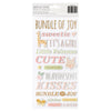 American Crafts Hello Little Girl Thickers Stickers 159/Pkg - Phrases