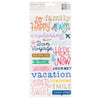 Paige Evans Adventurous Puffy Phrase Stickers 158/Pkg