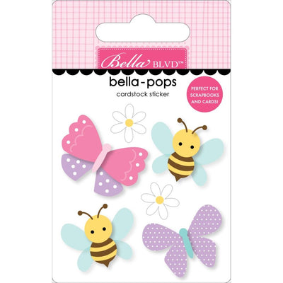 Bella Blvd - Just Because Bella-Pops 3D Stickers - Fluttery