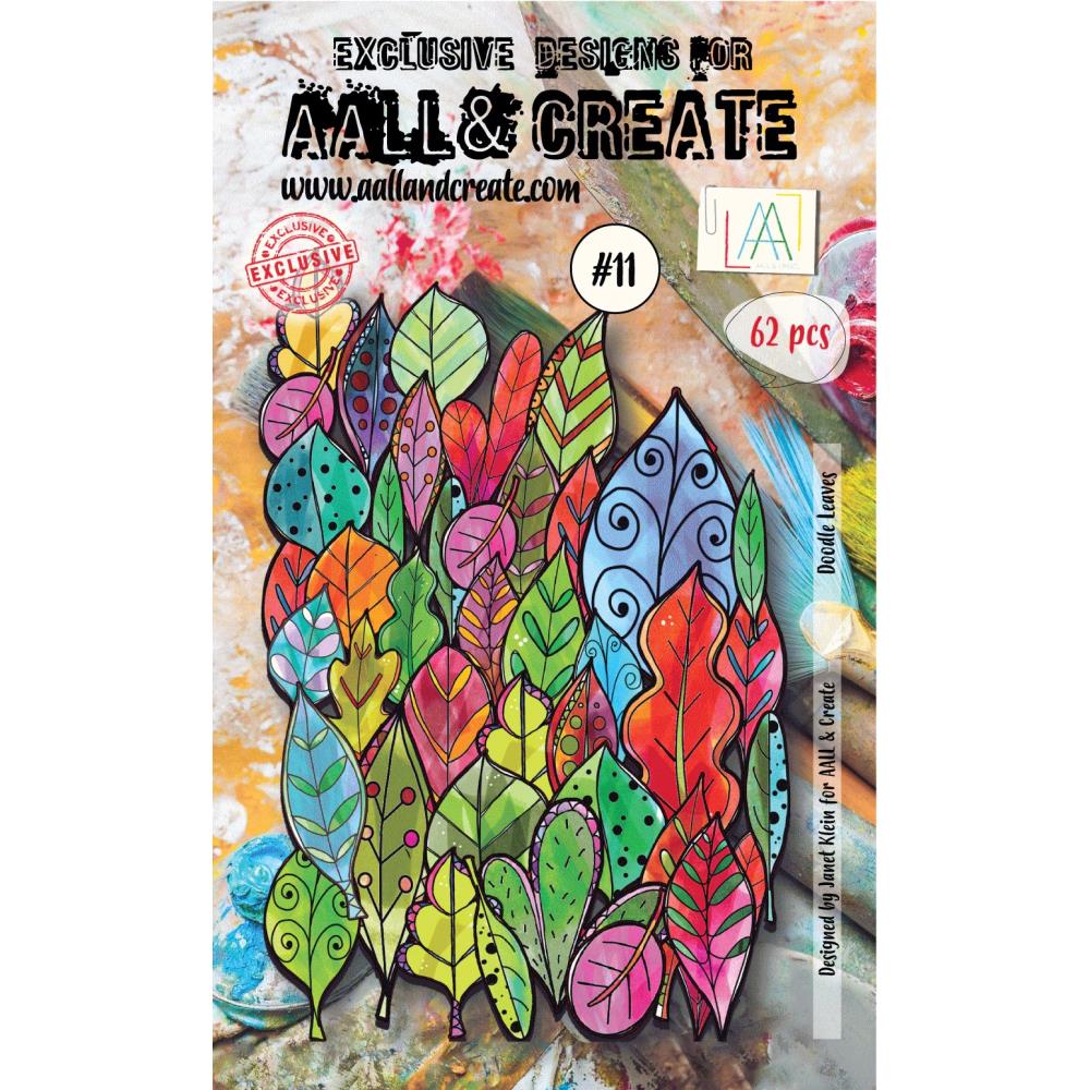 AALL And Create Ephemera #11 - Doodle Leaves - Colour 53/Pkg