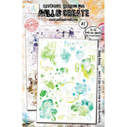 AALL And Create A5 Rub-Ons - Stainy Rainy #7