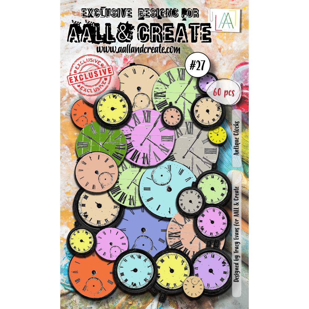AALL And Create Ephemera #27 - Antique Clocks 60/Pkg