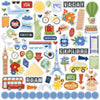 Echo Park - Born to Travel 12x12 Element Cardstock Stickers