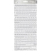 Doodlebug - Alphabet Soup Puffy Alpha Stickers - Silver