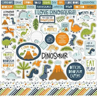 Echo Park - Dino-mite Element Sticker Sheet 12x12