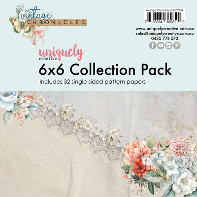 Uniquely Creative - Vintage Chronicles 6x6 Collection Pack