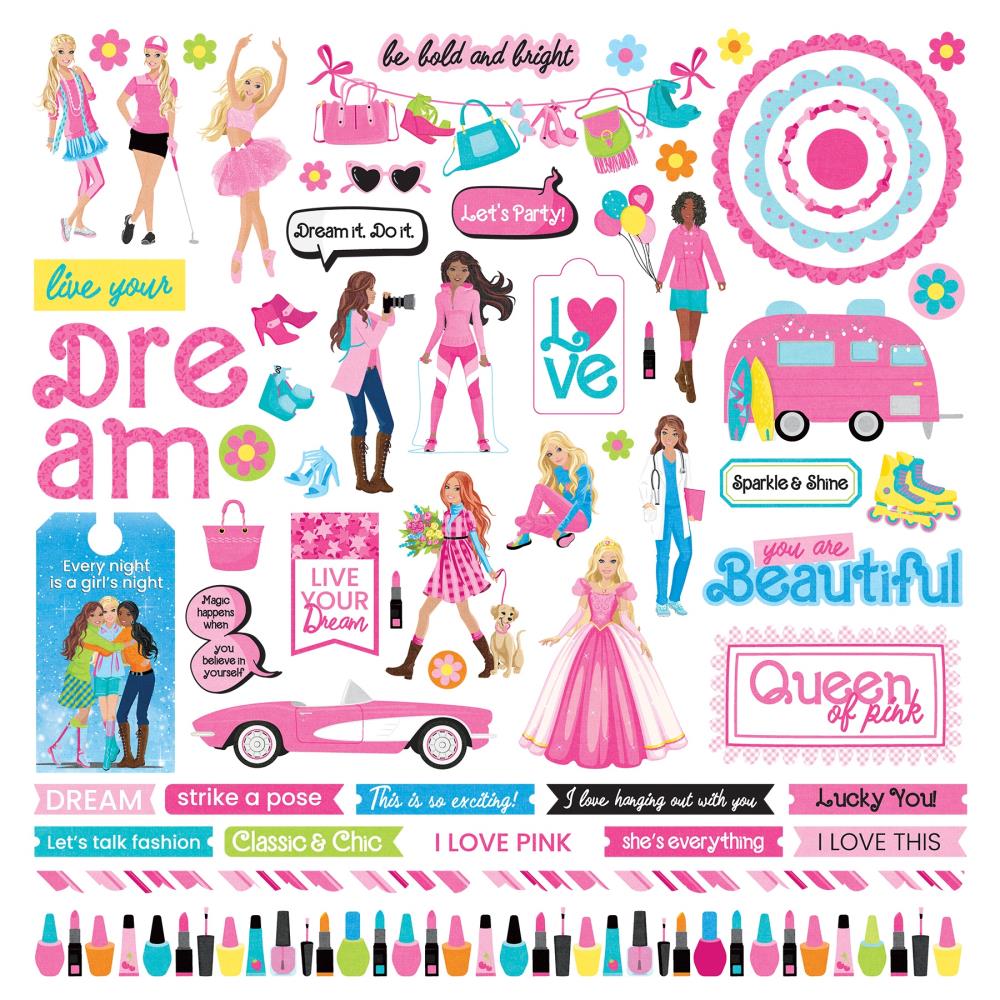 Photo Play - Fashion Dreams Element Cardstock Sticker Sheet