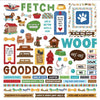 Photo Play - Hot Diggity Dog Cardstock Element Sticker Sheet 12x12
