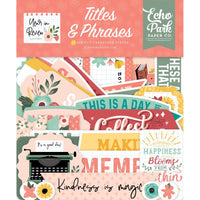 Echo Park - A Year in Review Titles & Phrases Die Cuts 32/Pkg