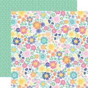Echo Park - My Little Girl Paper - Bright Floral