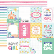Echo Park - My Little Girl Paper - 3X4 Journaling Cards