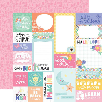 Echo Park - My Little Girl Paper - Multi Journaling Cards