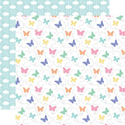 Echo Park - My Little Girl Paper - Lovely Butterflies