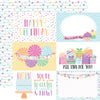 Echo Park - Make a Wish Birthday Girl Paper - 6X4 Journaling Cards