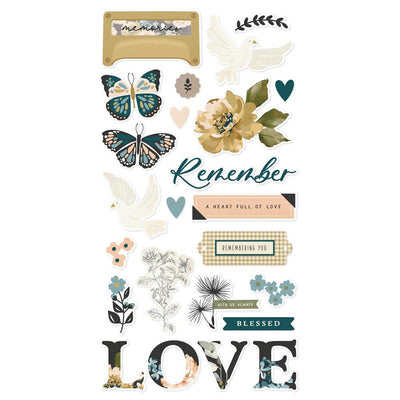 Simple Stories - Remember Chipboard Stickers 6