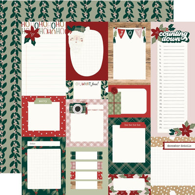 Simple Stories - Boho Christmas Paper - Journal Elements