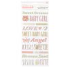 American Crafts - Hello Little Girl Collection - Thickers - Phrase