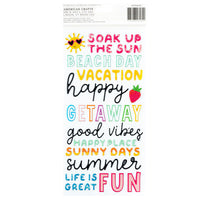 American Crafts  Fun In The Sun Thickers Stickers 148/Pkg