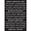 Creative Expressions Wordies Sentiment Sheets 6"X8" 4/Pkg - Season's Greetings