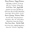 Creative Expressions Wordies Sentiment Sheets 6"X8" 4/Pkg - Christmas Script