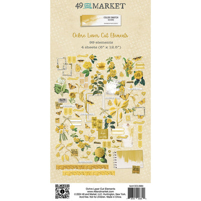 49 and Market - Color Swatch Ochre Laser Cut Outs - Elements