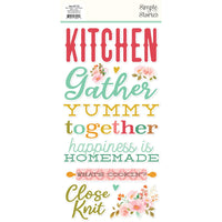 Simple Stories - What's Cookin'? Collection - Foam Stickers 52/Pkg