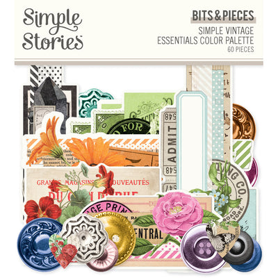 Simple Stories - Simple Vintage Essentials Color Palette Bits & Pieces Die-Cuts 60/Pkg