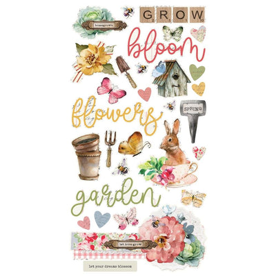 Simple Stories - Simple Vintage Spring Garden Chipboard Stickers 6