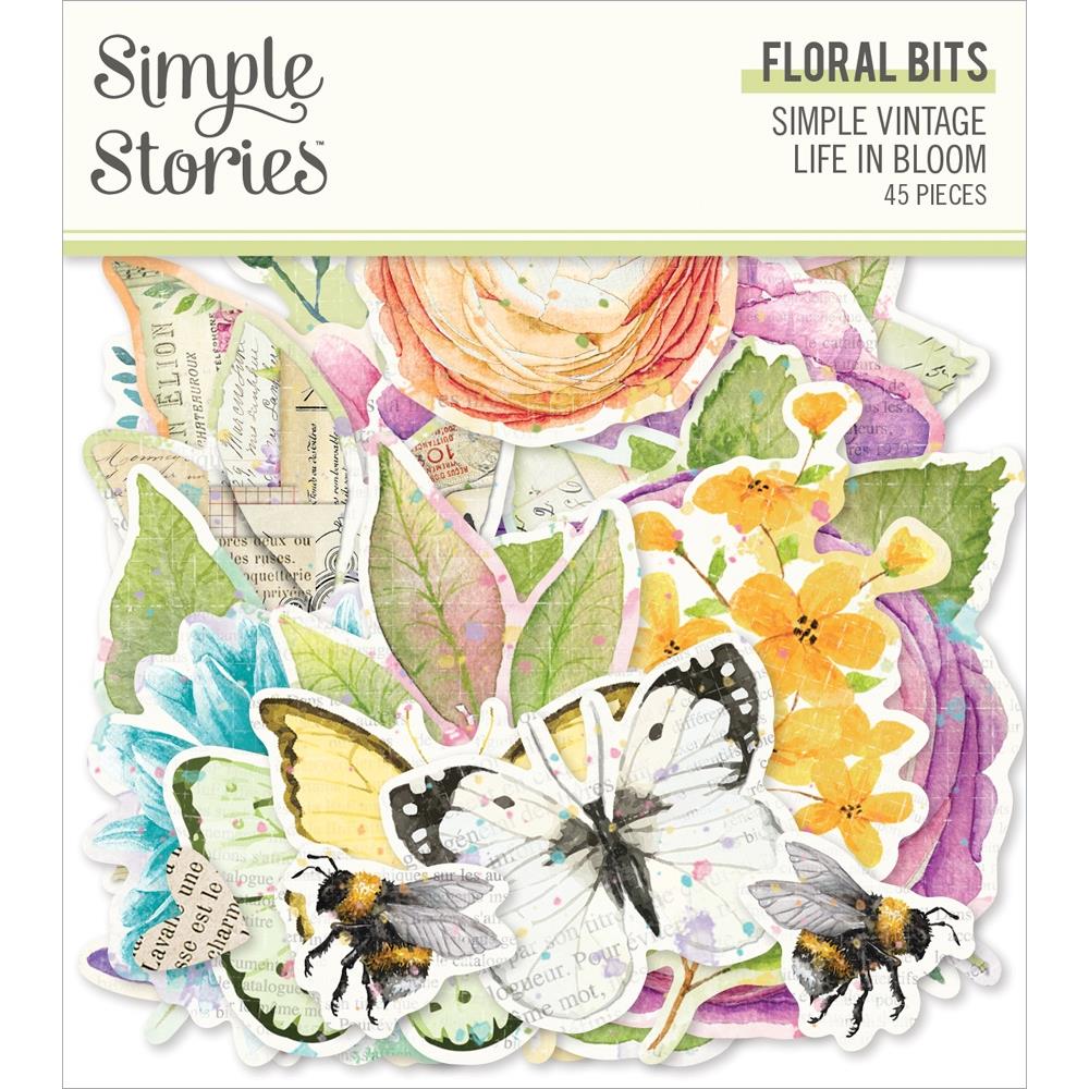Simple Stories - Simple Vintage Life In Bloom Floral Bits 45/Pkg