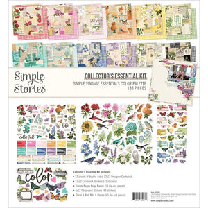 Simple Stories - Simple Vintage Essentials Color Palette Collector's Essential Kit 12"X12"