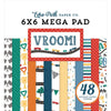 Echo Park - Vroom Cardmakers Mega Paper Pad 6"X6"