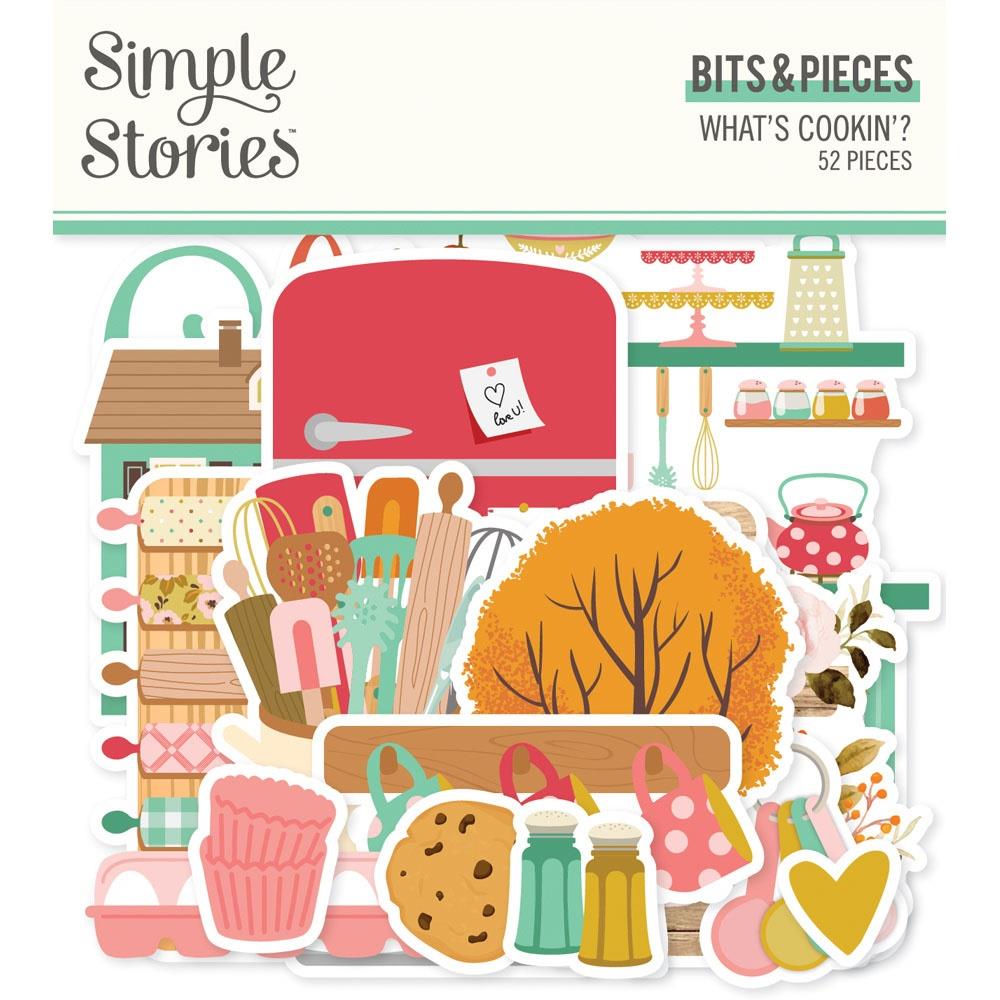 Simple Stories - What's Cookin'? Collection - Bits & Pieces 52/Pkg