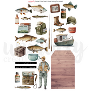 Uniquely Creative - Father's Day Dad's Gone Fishing Cut-a-part Sheet