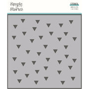 Simple Stories -Bro & Co Stencil - Triangles