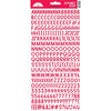 Doodlebug - Alphabet Soup Puffy Alpha Stickers - Ladybug