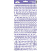 Doodlebug - Alphabet Soup Puffy Alpha Stickers - Lilac