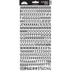 Doodlebug - Alphabet Soup Puffy Alpha Stickers - Beetle Black