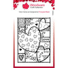 Creative Expressions Woodware  - Clear Stamp Set - Heart Collage