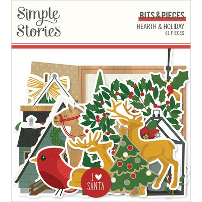 Simple Stories - Hearth & Holiday Bits & Pieces 61/Pkg