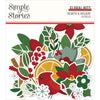 Simple Stories - Hearth & Holiday Floral Bits 50/Pkg