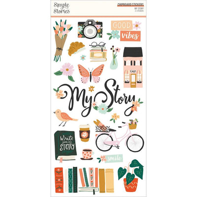 Simple Stories - My Story Chipboard Stickers 6x13