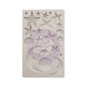 Prima - Finnabair Art Deco Mould - Stars and Moons