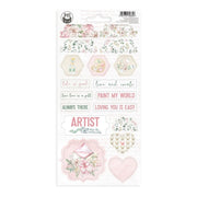 P13 Let Your Creativity Bloom Chipboard Stickers 4"X8" #3