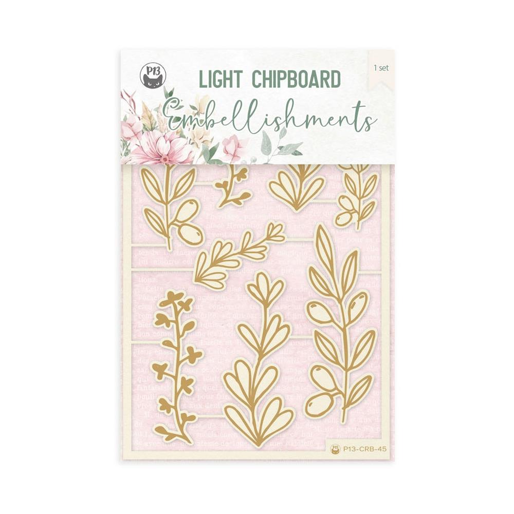 P13 Let Your Creativity Bloom Chipboard Embellishments 4"x6" #2