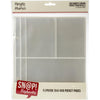 Simple Stories Sn@p! Pocket Pages For 6"X8" Flipbooks 10/Pkg - 3x4/4x6 Pockets