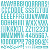 Simple Stories Color Vibe Foam Alpha Stickers 6"X12" 129/Pkg - Teal