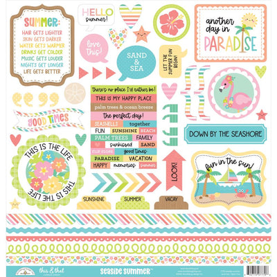 Doodlebug - Seaside Summer - This & That Cardstock Stickers 12
