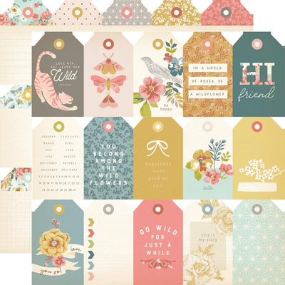 Simple Stories - Wildflower Paper - Tag Elements